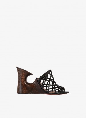 Alaia La Sculpture Mules Dame Svarte Norge | D7S-4053