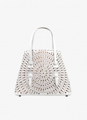 Alaia Mina 25 Tote Veske Dame Hvite Norge | M6Z-7395