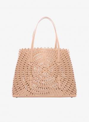 Alaia Mina 32 Tote Veske Dame Sandy Norge | K5M-9737