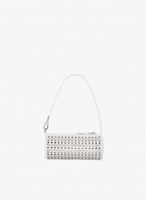 Alaia Mini Tube Clutch Vesker Dame Hvite Norge | Q2S-0076