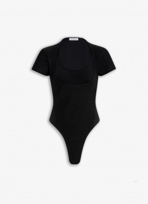 Alaia Neckline Body Bodysuit Dame Svarte Norge | Q0T-6457