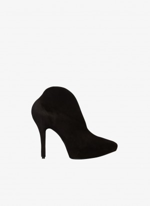 Alaia Slick Semsket Skinn Booties Pumps Dame Svarte Norge | X9C-9334