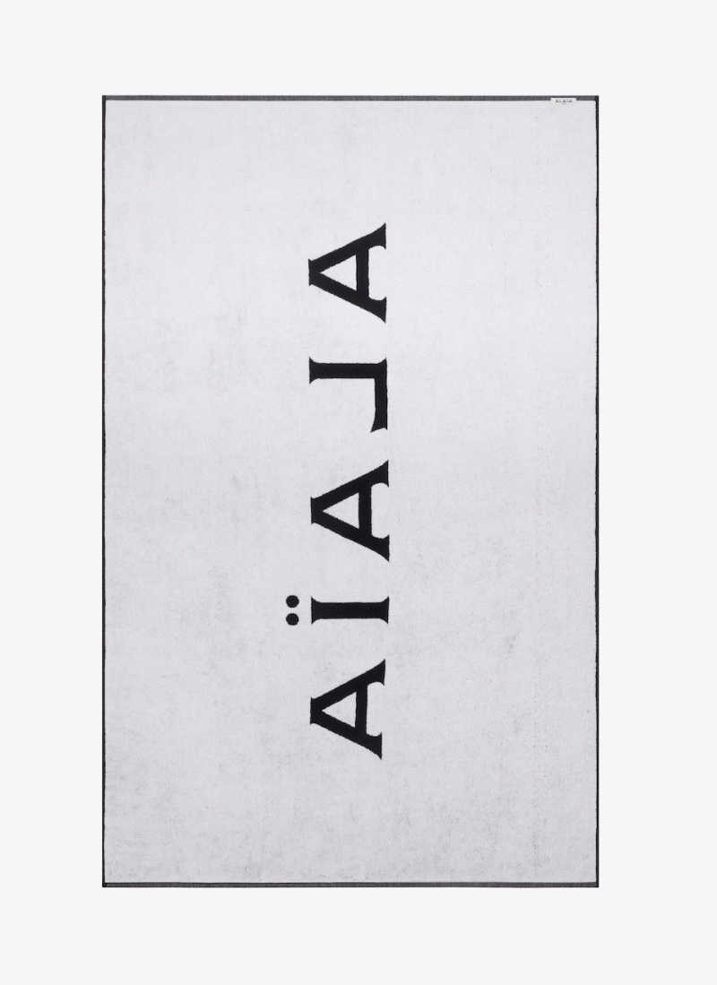 Alaia Alaïa Beach Towel Håndkle Dame Black/White Norge | K5G-7822