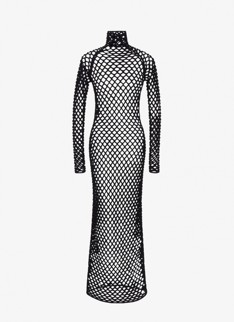 Alaia Cage Knit Tube Kjole Dame Svarte Norge | B8Q-4141