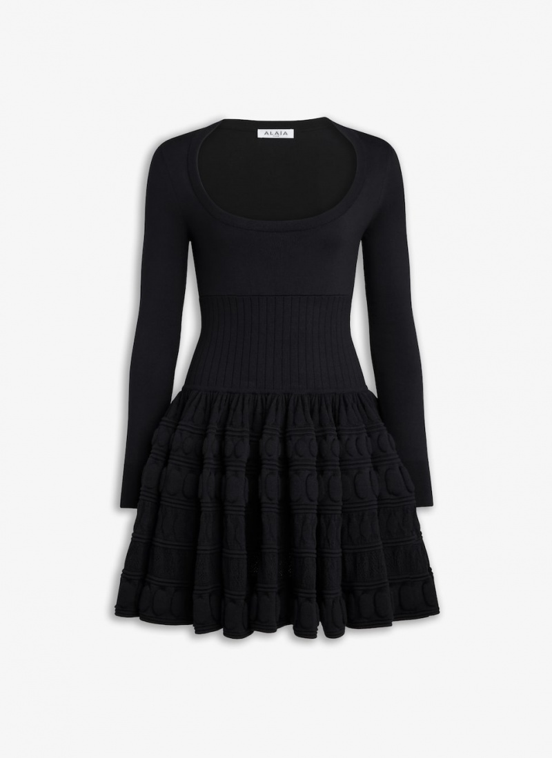 Alaia Crinoline Kjole Dame Svarte Norge | Q5P-9967