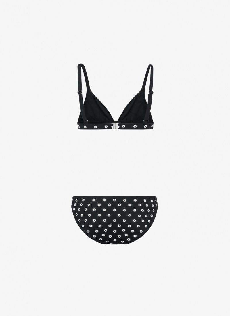 Alaia Eyelet Bikini Badetøy Dame Svarte Norge | B2P-9105