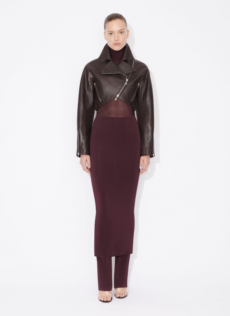 Alaia Fluid Skirts Bukse Dame Burgunder Norge | Q0M-7360