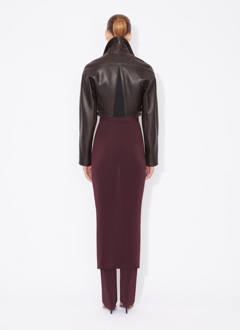 Alaia Fluid Skirts Bukse Dame Burgunder Norge | Q0M-7360