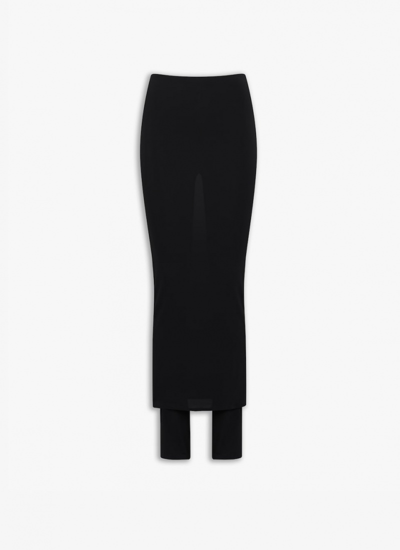 Alaia Fluid Skirts Bukse Dame Svarte Norge | Q7O-4619