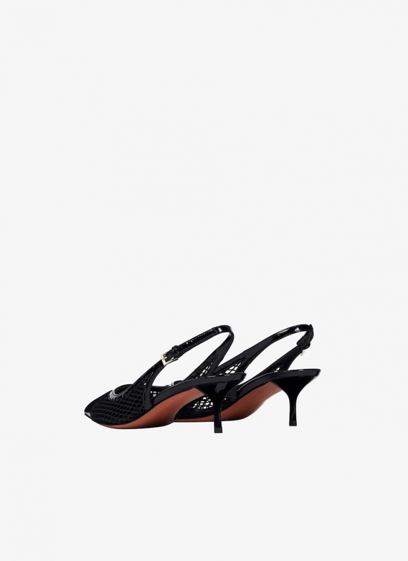 Alaia Heart Slingbacks Pumps Dame Svarte Norge | C2B-8251