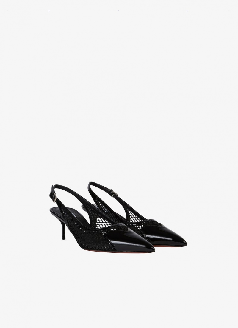 Alaia Heart Slingbacks Pumps Dame Svarte Norge | C2B-8251