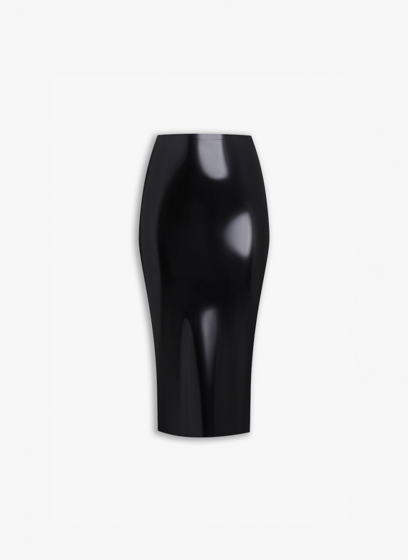 Alaia Latex Pencil Skjørt Dame Svarte Norge | U5E-2711