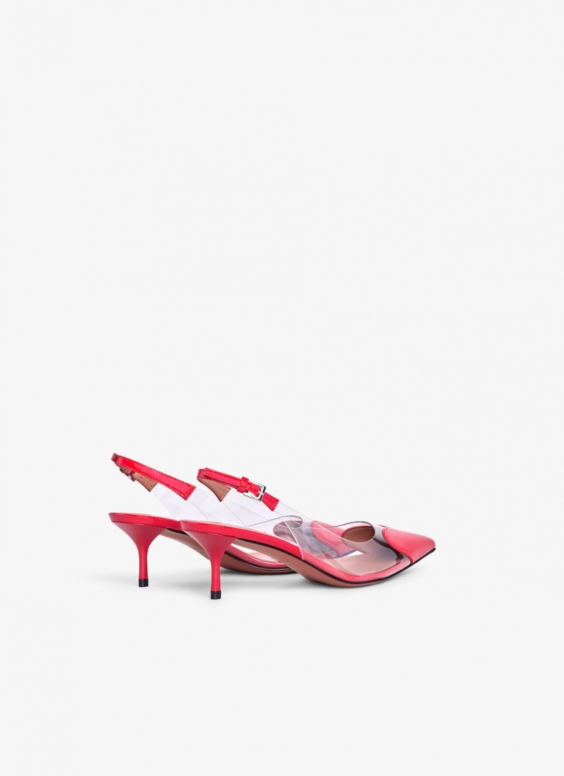 Alaia Le Cœur Slingbacks Pumps Dame Rød Norge | U7A-1131