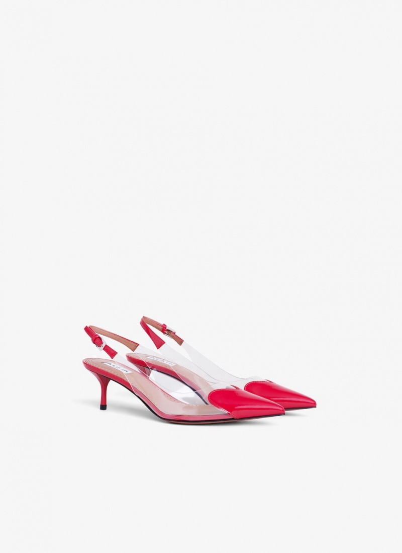 Alaia Le Cœur Slingbacks Pumps Dame Rød Norge | U7A-1131