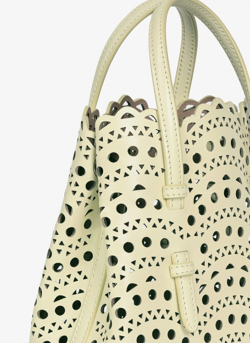 Alaia Mina 16 Tote Veske Dame Gul Norge | W2D-5925