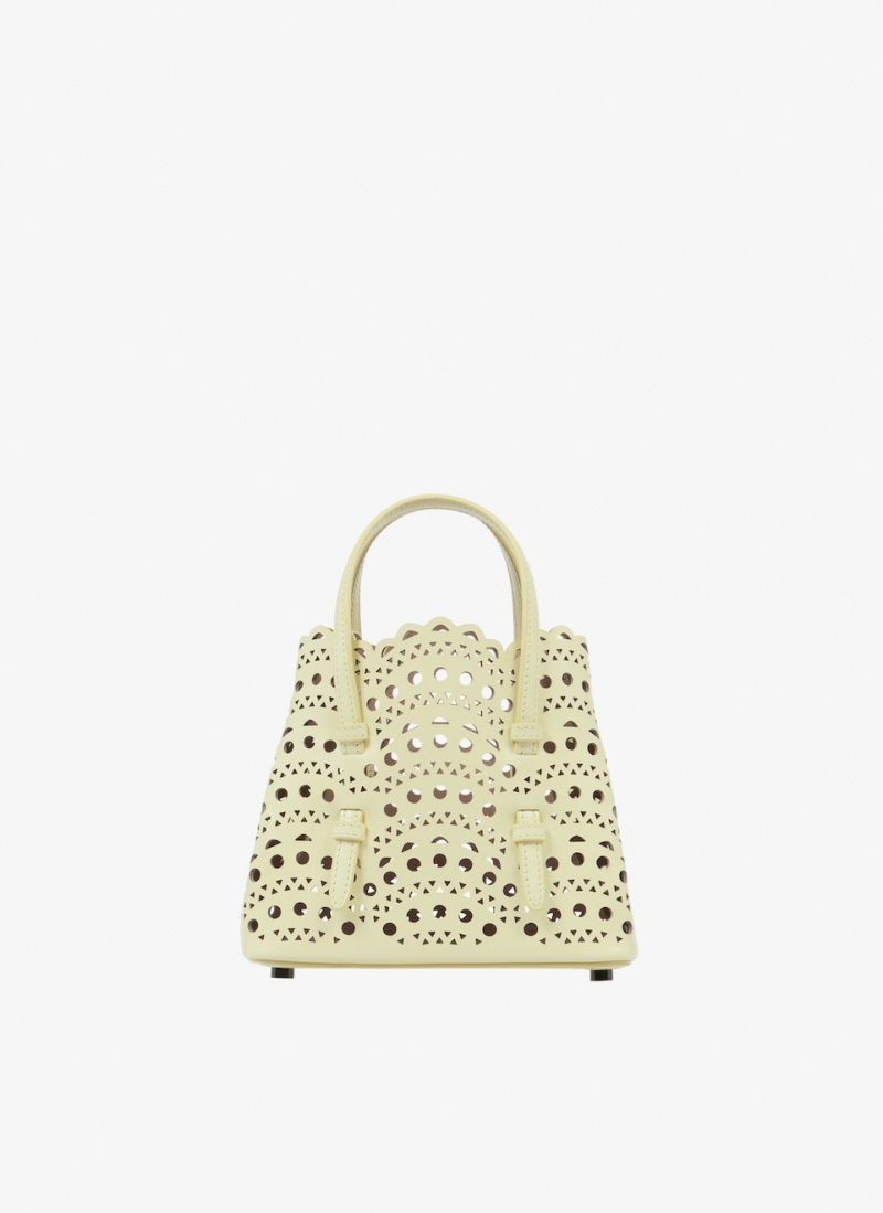 Alaia Mina 16 Tote Veske Dame Gul Norge | W2D-5925