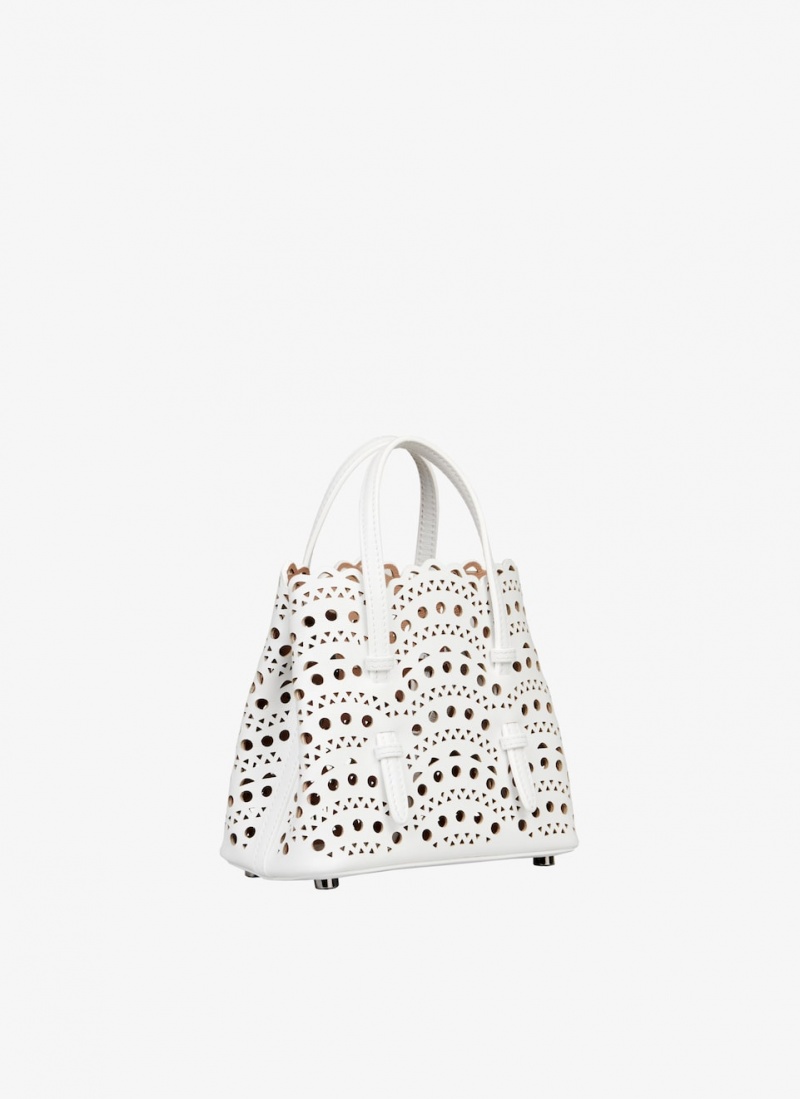 Alaia Mina 16 Tote Veske Dame Hvite Norge | Q9E-2643