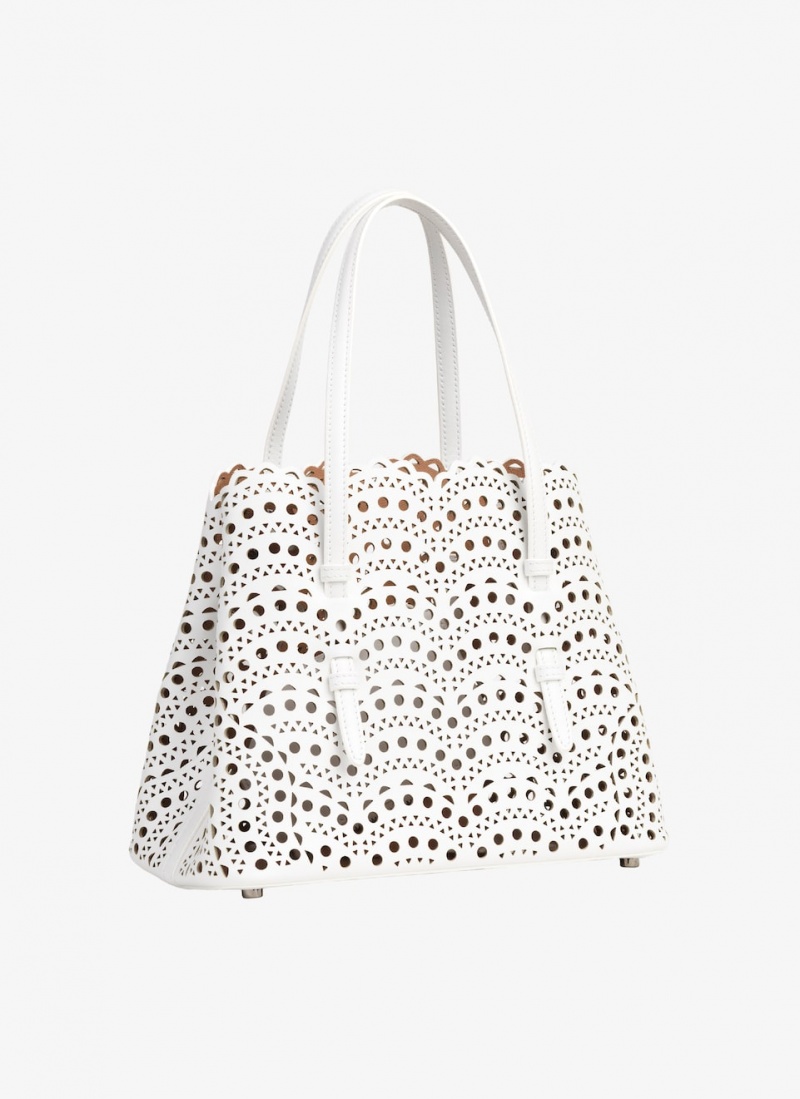 Alaia Mina 25 Tote Veske Dame Hvite Norge | C9U-9902