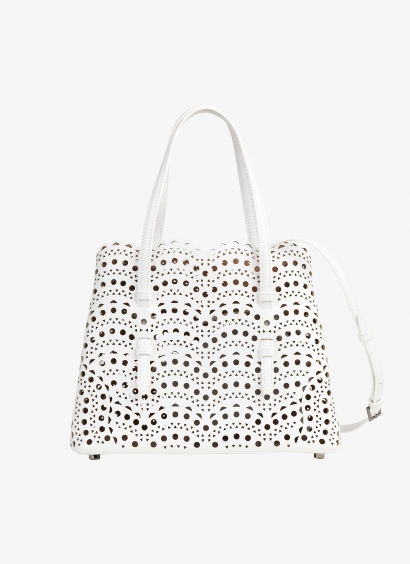 Alaia Mina 25 Tote Veske Dame Hvite Norge | C9U-9902