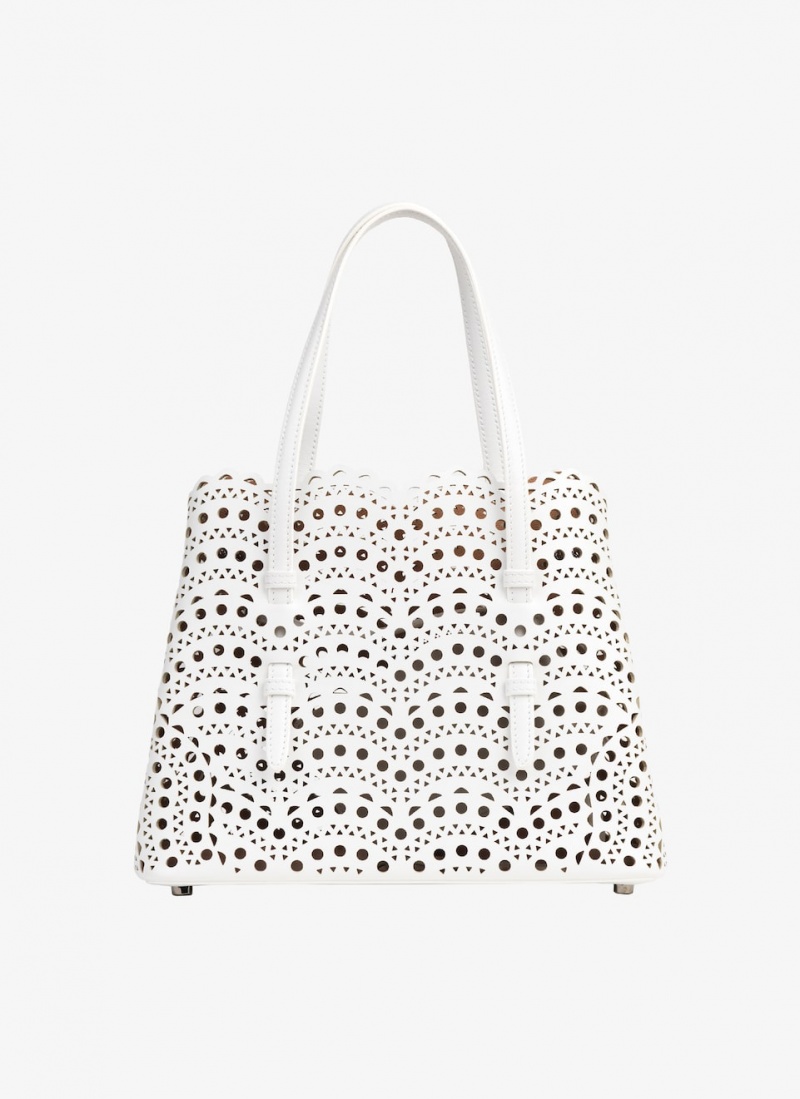 Alaia Mina 25 Tote Veske Dame Hvite Norge | C9U-9902