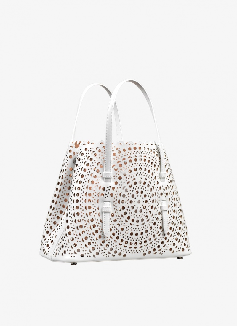 Alaia Mina 25 Tote Veske Dame Hvite Norge | M6Z-7395