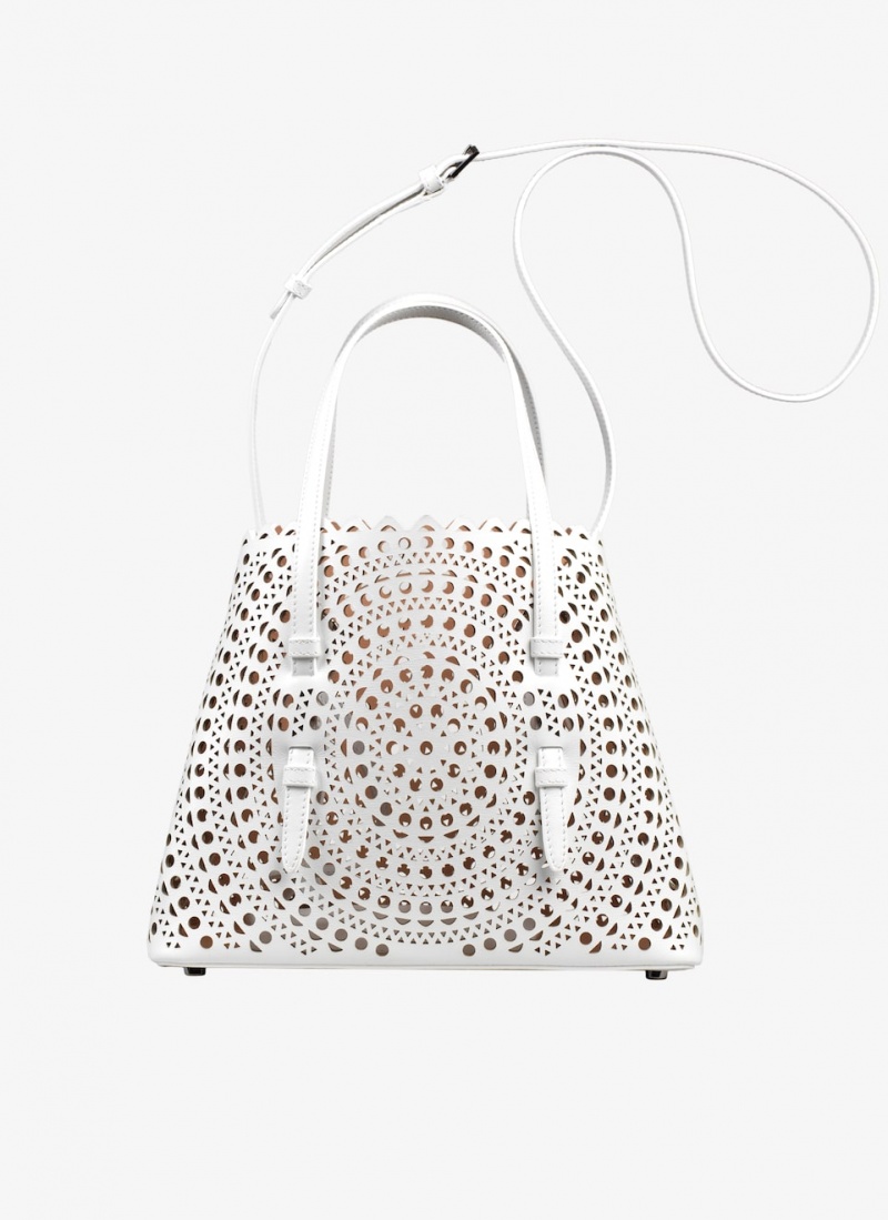 Alaia Mina 25 Tote Veske Dame Hvite Norge | M6Z-7395