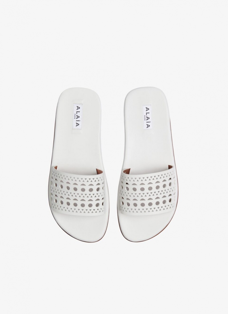 Alaia Mules Mules Dame Hvite Norge | W3O-2659