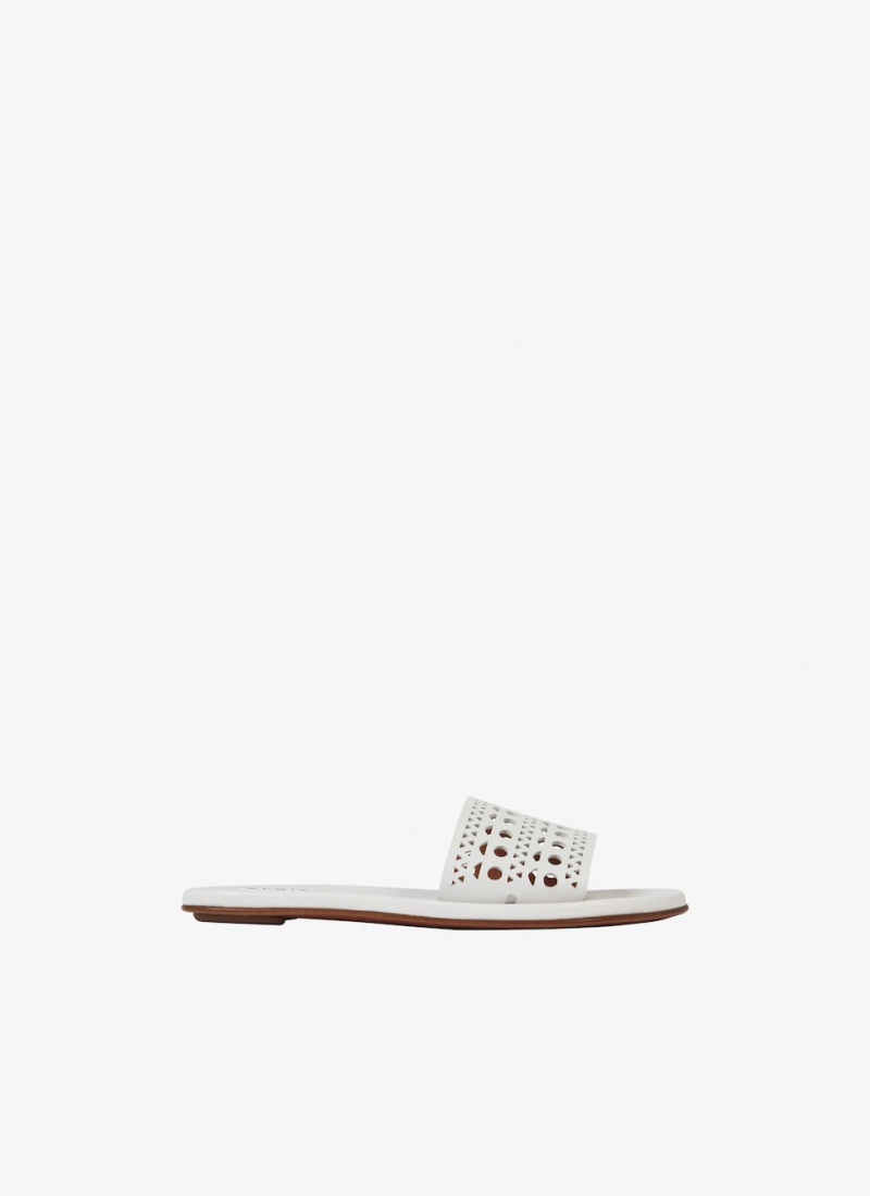 Alaia Mules Mules Dame Hvite Norge | W3O-2659