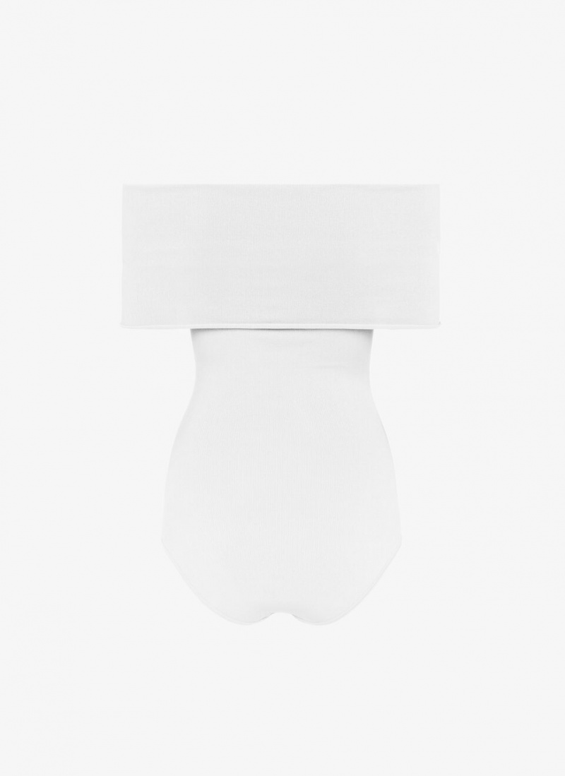 Alaia Off-shoulder Body Bodysuit Dame Hvite Norge | H7V-0562