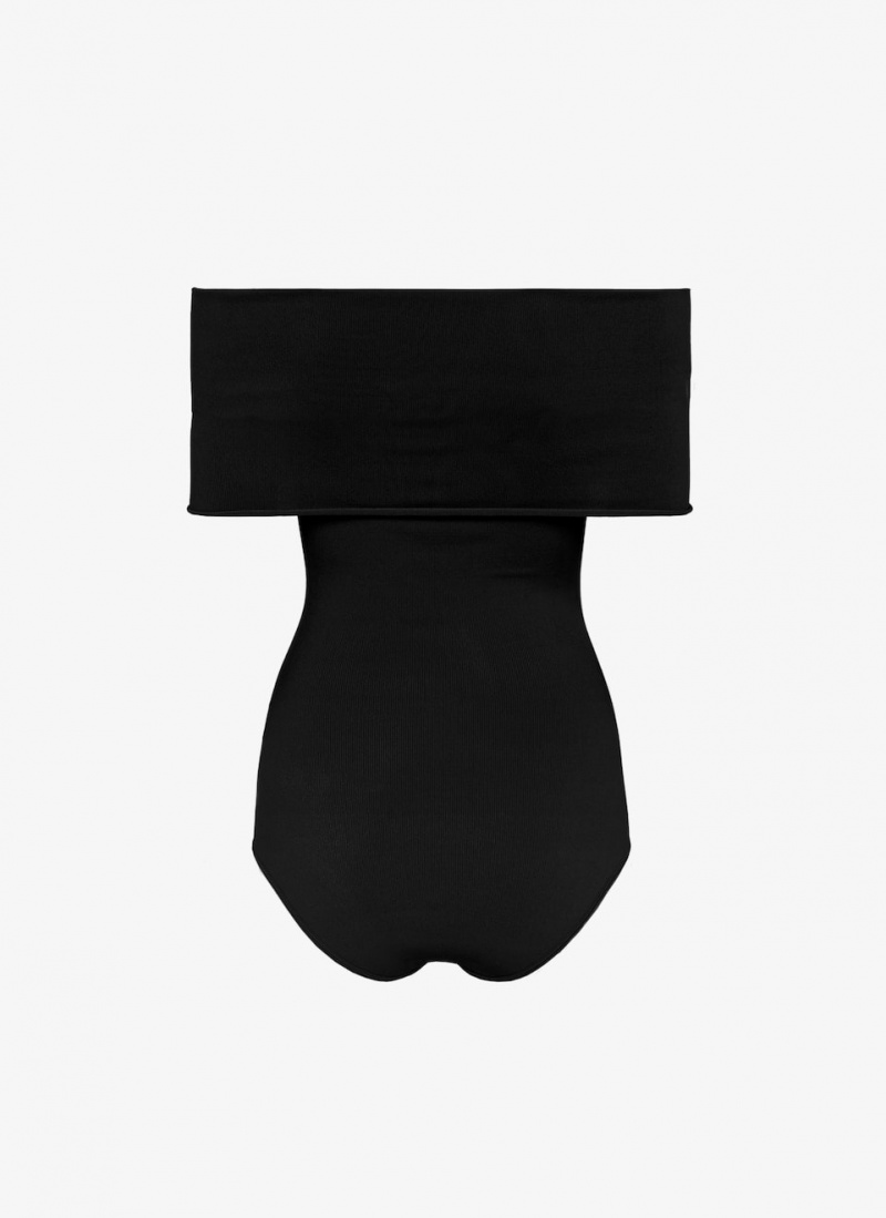 Alaia Off-shoulder Body Bodysuit Dame Svarte Norge | J4E-7015