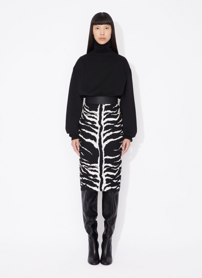 Alaia Oversize Jumper Gensere Dame Svarte Norge | M2H-4797