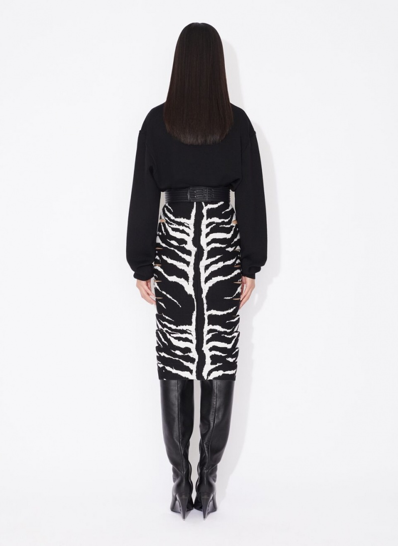 Alaia Oversize Jumper Gensere Dame Svarte Norge | M2H-4797