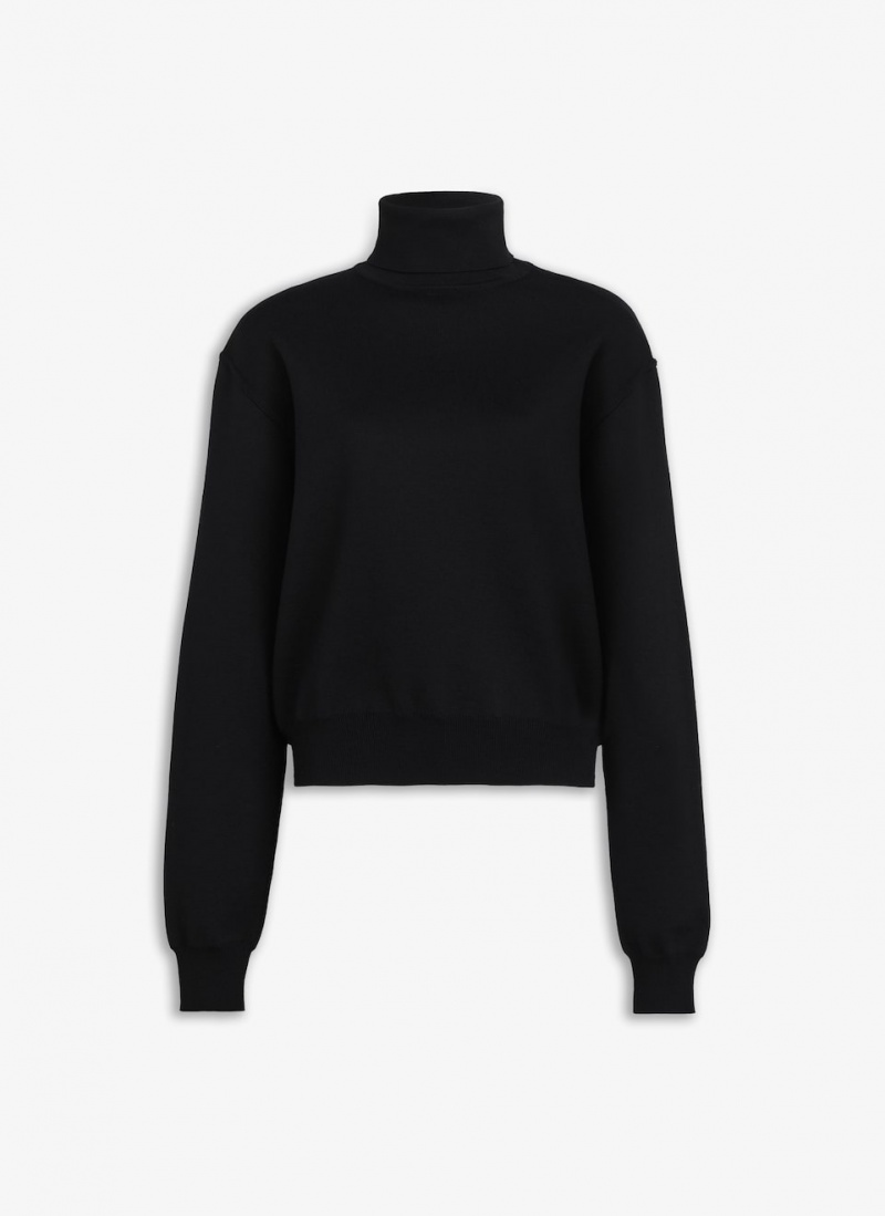 Alaia Oversize Jumper Gensere Dame Svarte Norge | M2H-4797