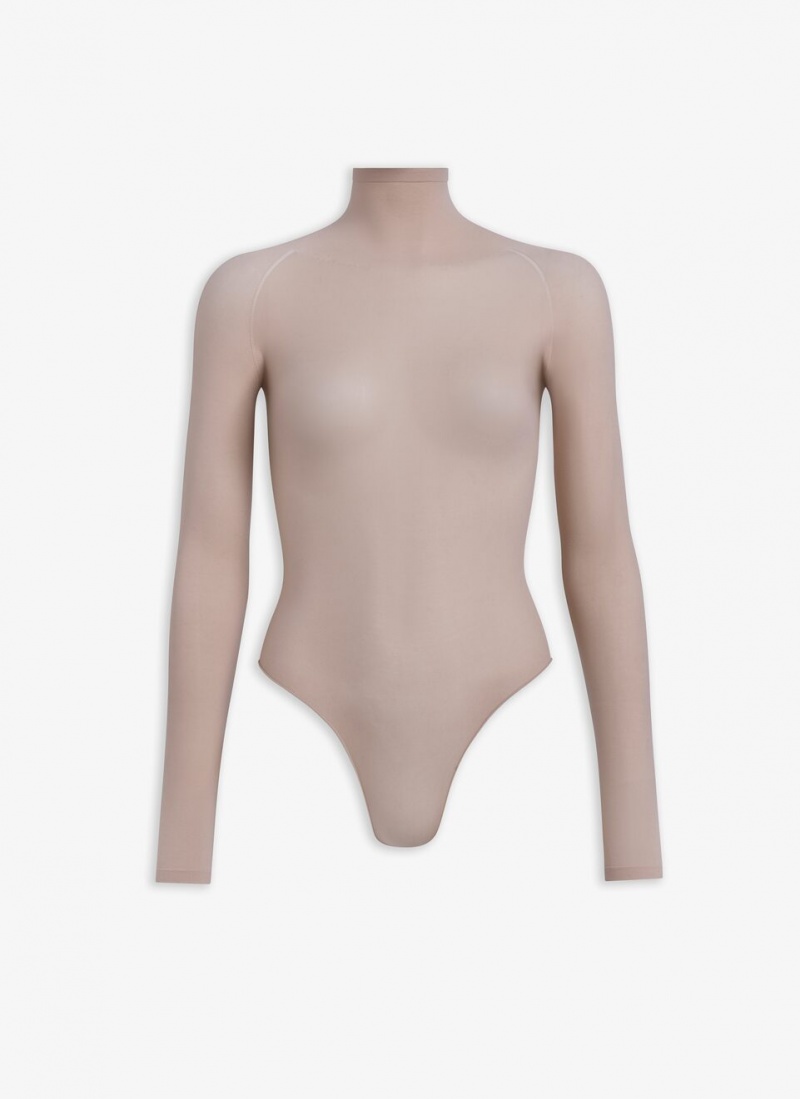 Alaia Second Skin Knit Body Bodysuit Dame Nude Norge | U7P-6796