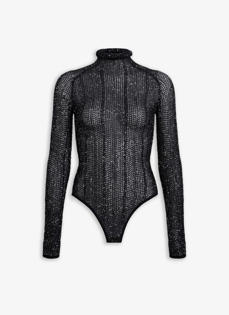 Alaia Sequin Body Bodysuit Dame Blå Norge | E4R-0696