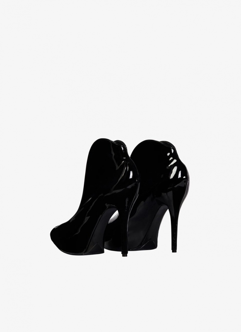 Alaia Slick Patent Lær Booties Pumps Dame Svarte Norge | T3K-4838