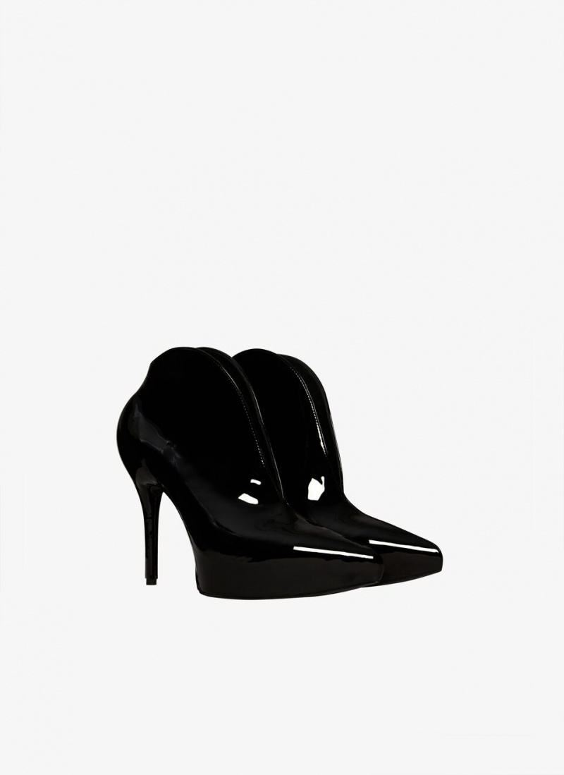 Alaia Slick Patent Lær Booties Pumps Dame Svarte Norge | T3K-4838