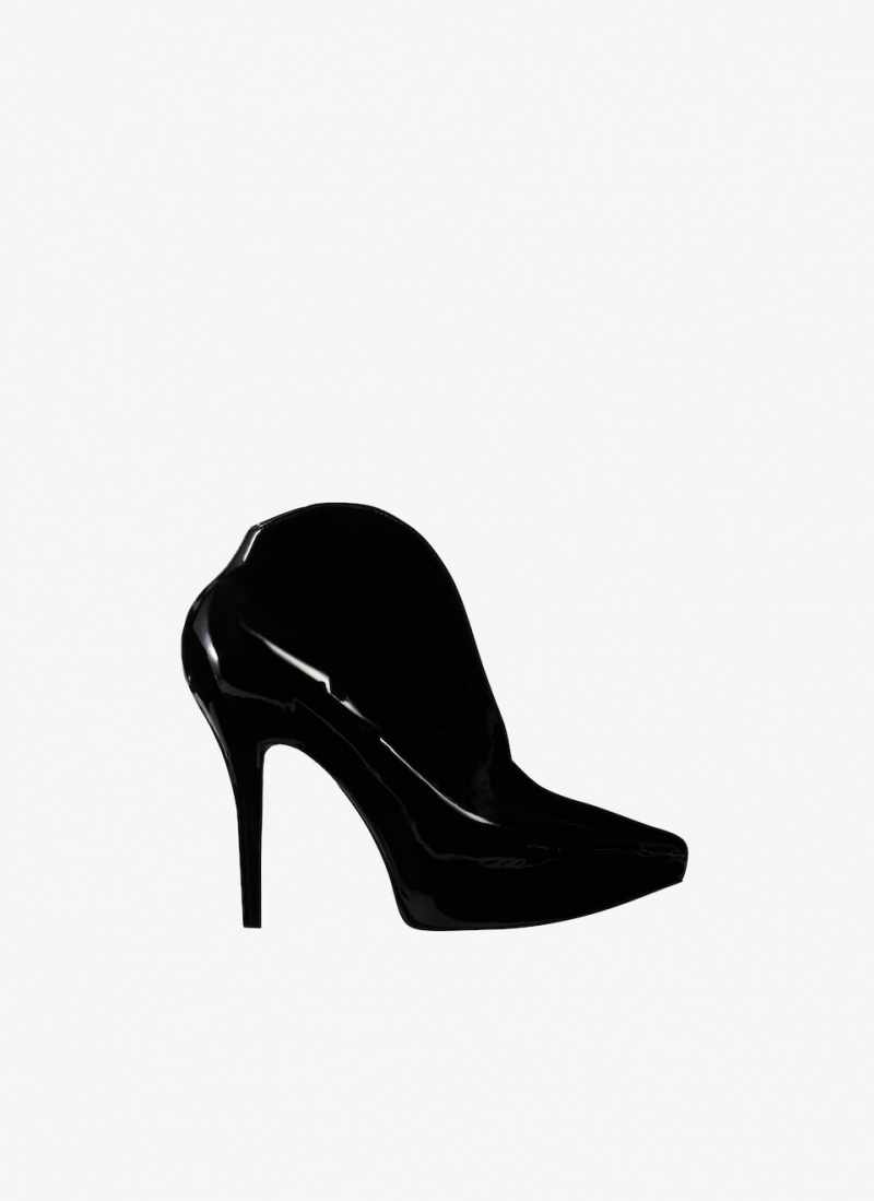 Alaia Slick Patent Lær Booties Pumps Dame Svarte Norge | T3K-4838