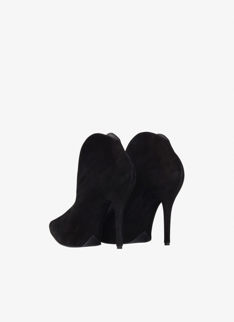 Alaia Slick Semsket Skinn Booties Pumps Dame Svarte Norge | X9C-9334