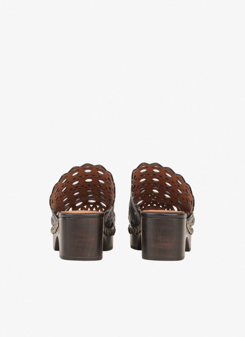 Alaia Vienne Clogs Mules Dame Svarte Norge | D5Q-0585