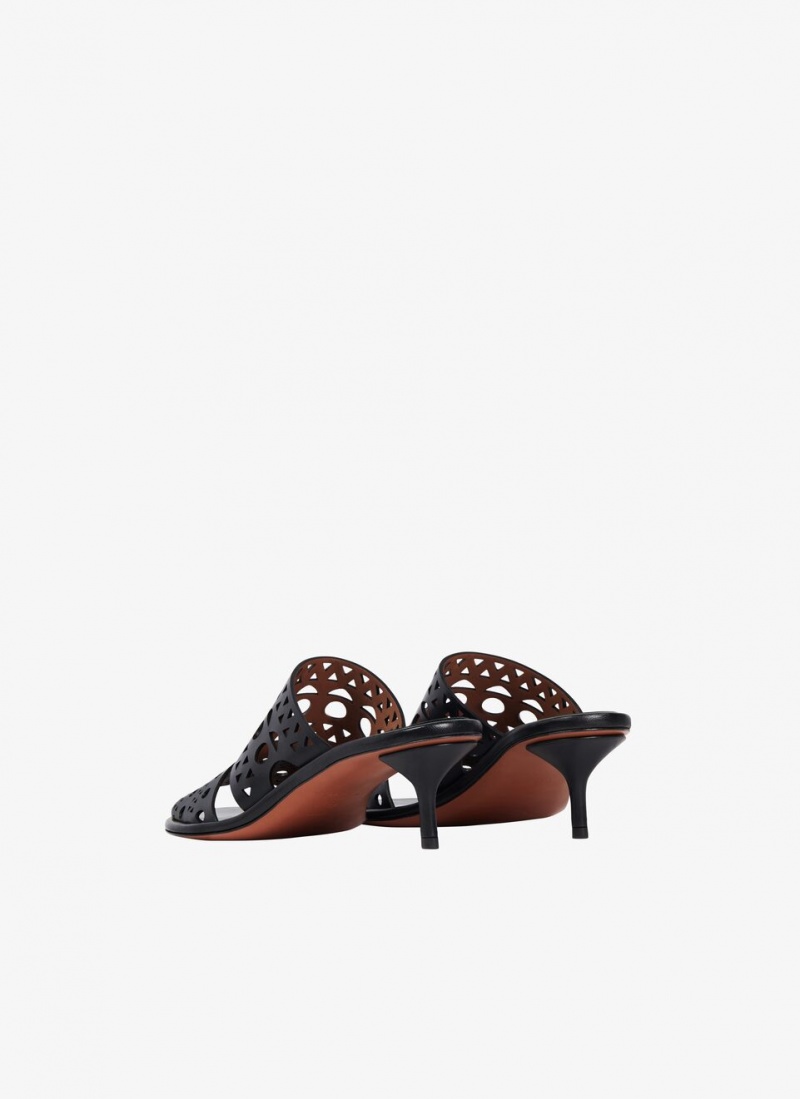 Alaia Vienne Mules Dame Svarte Norge | V5N-0442